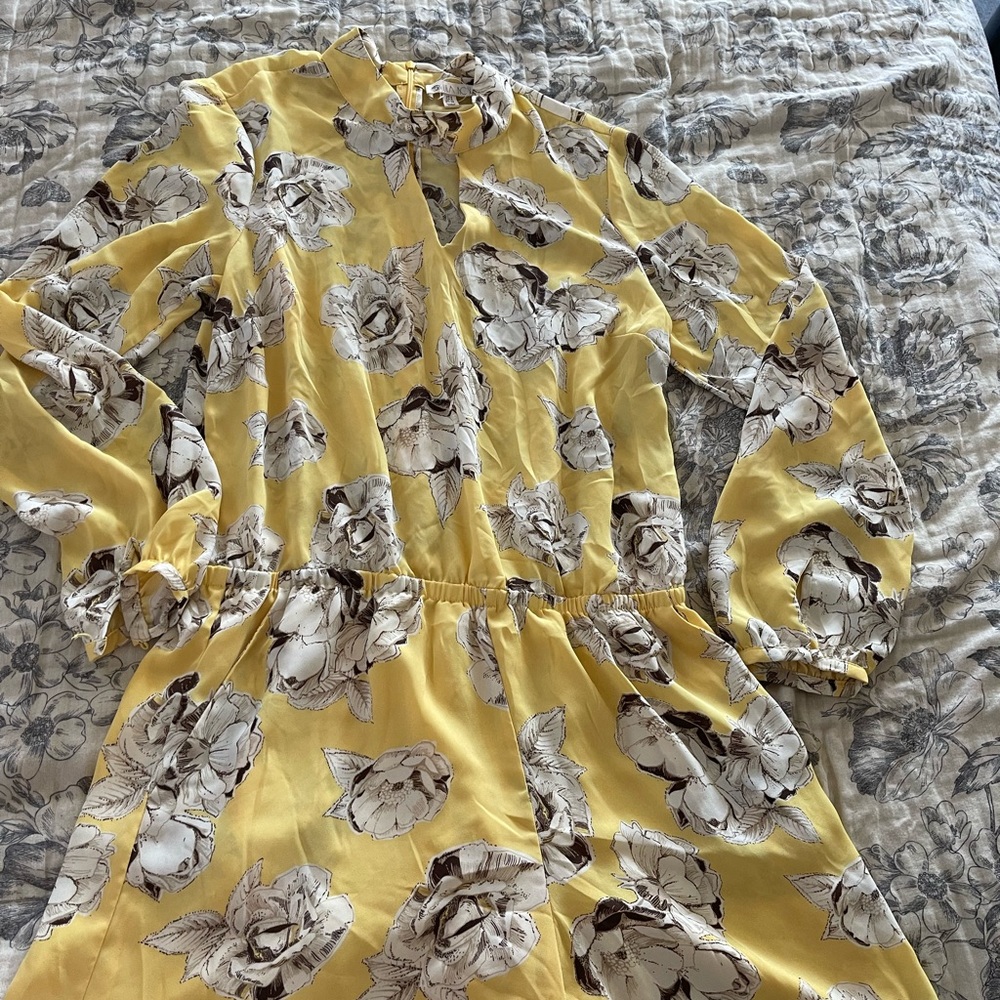 Yellow short romper
